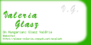 valeria glasz business card